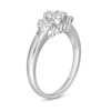 Thumbnail Image 2 of Previously Owned - 1/2 CT. T.W. Multi-Diamond Triple Flower Ring in 10K White Gold