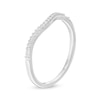 Thumbnail Image 3 of Previously Owned - 1/10 CT. T.W. Diamond Contour Anniversary Band in 10K White Gold