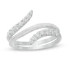 Thumbnail Image 1 of Previously Owned - 1/2 CT. T.W. Journey Diamond Bypass Ring in 10K White Gold