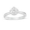 Thumbnail Image 1 of Previously Owned - 1 CT. T.W.  Diamond Scallop Frame Floral Engagement Ring in 14K White Gold (I/I2)