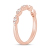 Thumbnail Image 2 of Previously Owned - 1/4 CT. T.W. Diamond Marquise-Shaped Scallop Edge Anniversary Band in 10K Rose Gold