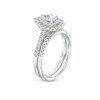 Thumbnail Image 3 of Previously Owned - 1 CT. T.W. Pear-Shaped Diamond Frame Bridal Set in 14K White Gold (I/I1)