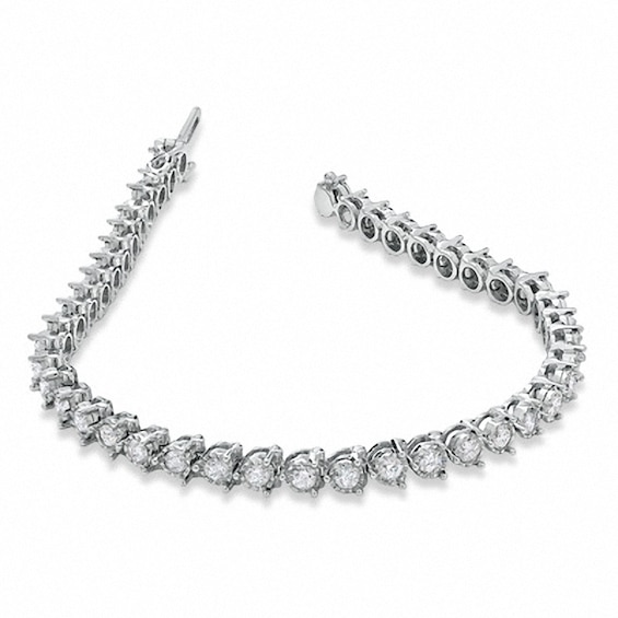 Previously Owned - 4 CT. T.w. Diamond Tennis Bracelet in 14K White Gold
