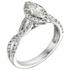 Thumbnail Image 2 of Previously Owned - 1 CT. T.W.  Marquise Diamond Frame Twist Shank Engagement Ring in 14K White Gold (I/I1)