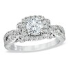Thumbnail Image 1 of Previously Owned - Vera Wang Love Collection 1-1/2 CT. T.W. Diamond Split Shank Engagement Ring in 14K White Gold
