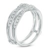 Thumbnail Image 2 of Previously Owned - 1/4 CT. T.W. Diamond Double Crossover Solitaire Enhancer in 10K White Gold