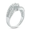 Thumbnail Image 2 of Previously Owned - 1 CT. T.W. Multi-Diamond Flower Bypass Ring in 10K White Gold