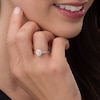 Thumbnail Image 3 of Previously Owned - 3/8 CT. T.W. Oval Diamond Frame Twist Engagement Ring in 10K Rose Gold