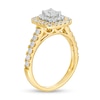 Thumbnail Image 3 of Previously Owned - 1 CT. T.W. Emerald-Cut Diamond Double Frame Engagement Ring in 14K Gold