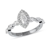 Thumbnail Image 1 of Previously Owned - 1 CT. T.W. Marquise and Round Diamond Frame Engagement Ring in 10K White Gold
