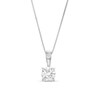 Thumbnail Image 1 of Previously Owned - 1 CT. T.W. Diamond Solitaire Pendant in 14K White Gold (J/I3)