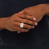 Thumbnail Image 2 of Previously Owned - Men's 2-1/2 CT. T.W. Square-Shaped Multi-Diamond Bold Nugget Ring in 10K Gold