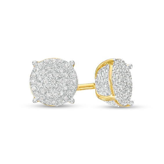 Previously Owned - 1/4 CT. T.w. Multi-Diamond Stud Earrings in 10K Gold