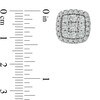 Thumbnail Image 2 of Previously Owned - 2 CT. T.W. Cushion-Shaped Multi-Diamond Stud Earrings in 10K White Gold