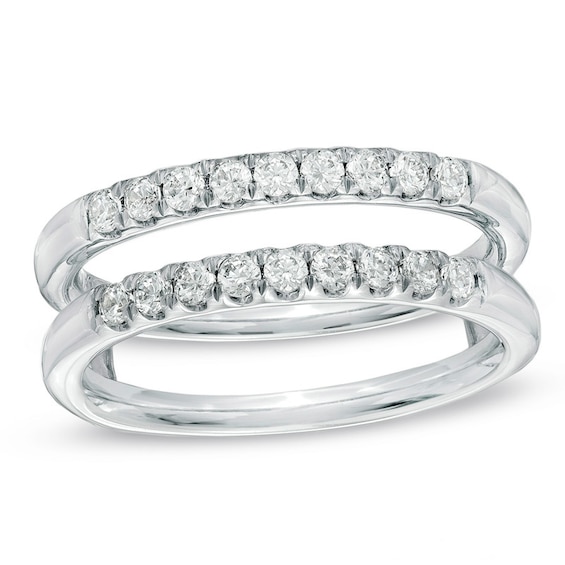 Previously Owned - Celebration LuxÂ® 1/2 CT. T.w. Diamond Solitaire Enhancer in 18K White Gold (I/Si2)