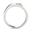 Thumbnail Image 3 of Previously Owned - 1/5 CT. T.W. Composite Diamond Square Signet Ring in 14K White Gold
