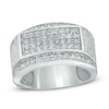 Thumbnail Image 1 of Previously Owned - 1 CT. T.W. Composite Diamond Rectangle Anniversary Ring in 10K White Gold