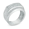 Thumbnail Image 2 of Previously Owned - 1 CT. T.W. Composite Diamond Rectangle Anniversary Ring in 10K White Gold