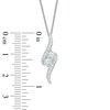 Thumbnail Image 2 of Previously Owned - Ever Us™ 1/2 CT. T.W. Two-Stone Diamond Bypass Pendant in 14K White Gold - 19"