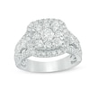 Thumbnail Image 1 of Previously Owned - 2 CT. T.W. Composite Diamond Cushion Frame Engagement Ring in 14K White Gold