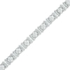 Thumbnail Image 1 of Previously Owned - 3 CT. T.W. Baguette and Round Diamond Alternating Bracelet in 10K White Gold - 7.5"