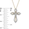 Thumbnail Image 3 of Previously Owned - 1/4 CT. T.W. Diamond Cross Pendant in 10K Gold