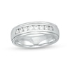 Thumbnail Image 1 of Previously Owned - 1/2 CT. T.W. Lab-Grown Diamond Wedding Band in 14K White Gold - Size 10