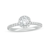 Thumbnail Image 1 of Previously Owned - 3/4 CT. T.W.  Lab-Grown Diamond Frame Engagement Ring in 14K White Gold (F/VS2)