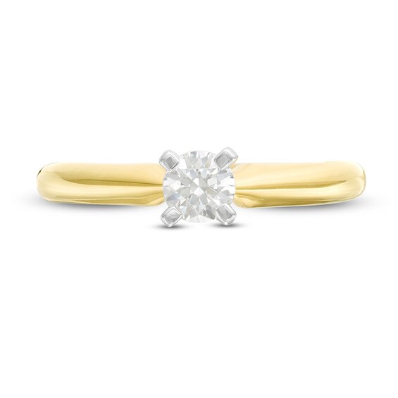 Previously Owned - 1/3 CT. Diamond Solitaire Engagement Ring in 14K Gold (J/I2)