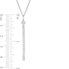 Thumbnail Image 3 of Previously Owned - 1/2 CT. T.W.  Lab-Grown Diamond Stick Drop Pendant in 14K White Gold (F/SI2)