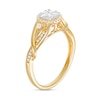 Thumbnail Image 3 of Previously Owned - 1/3 CT. T.W. Composite Diamond Frame Twist Shank Ring in 10K Gold