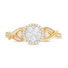 Thumbnail Image 4 of Previously Owned - 1/3 CT. T.W. Composite Diamond Frame Twist Shank Ring in 10K Gold