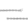 Thumbnail Image 3 of Previously Owned - 2 CT. T.W. Diamond Scallop Edge Bracelet in 10K White Gold – 7.25"