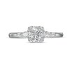 Thumbnail Image 3 of Previously Owned - Vera Wang Love Collection 3/4 CT. T.W. Diamond Clover-Shaped Frame Engagement Ring in 14K White Gold
