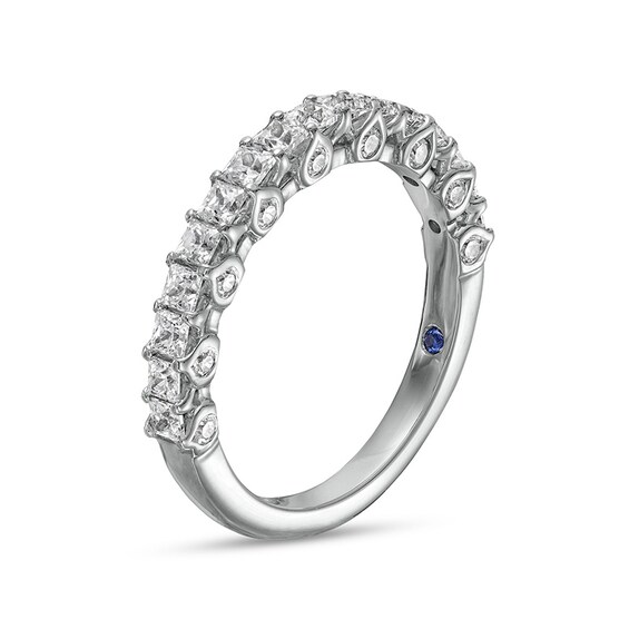 Previously Owned - Vera Wang Love Collection 1 CT. T.w. Princess-Cut Diamond Anniversary Band in 14K White Gold
