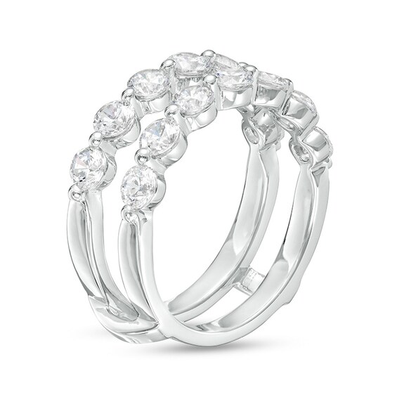 Previously Owned - 2 CT. T.w. Lab-Grown Diamond Solitaire Enhancer in 14K White Gold (F/Vs2)