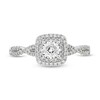 Thumbnail Image 4 of Previously Owned - Celebration Infinite™ 3/4 CT. T.W.  Diamond Double Frame Engagement Ring in 14K White Gold (I/SI2)