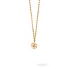 Thumbnail Image 1 of Previously Owned - 1/8 CT. T.W. Lab-Grown Diamond Flower Necklace in 14K Gold – 19.5"
