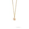 Thumbnail Image 4 of Previously Owned - 1/8 CT. T.W. Lab-Grown Diamond Flower Necklace in 14K Gold – 19.5"