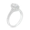 Thumbnail Image 3 of Previously Owned - 1-1/2 CT. T.W.  Pear-Shaped Diamond Frame Double Row Engagement Ring in 14K White Gold (I/I1)