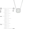 Thumbnail Image 3 of Previously Owned - 1/3 CT. T.W. Princess-Cut Diamond Frame Pendant in 14K White Gold