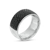 Thumbnail Image 2 of Previously Owned - 2 CT. T.W. Black Enhanced Diamond Comfort-Fit Dome Ring in 14K White Gold