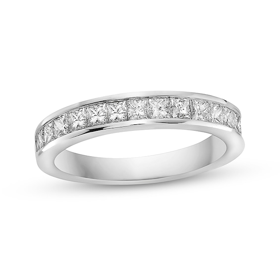 Previously Owned - 1 CT. T.w. Princess-Cut Diamond Anniversary Band in 10K White Gold