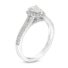 Thumbnail Image 3 of Previously Owned - Celebration Infinite™ 1 CT. T.W. Pear-Shaped Diamond Frame Engagement Ring in 14K White Gold (I/SI2)