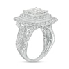 Thumbnail Image 3 of Previously Owned - 4 CT. T.W. Princess-Cut Multi-Diamond Double Frame Engagement Ring in 10K White Gold (I/I2)