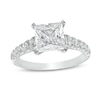 Thumbnail Image 1 of Previously Owned - 2-1/2 CT. T.W. Princess-Cut Lab-Grown Diamond Engagement Ring in 14K White Gold (F/VS2)