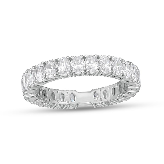 Previously Owned - 2-1/3 CT. T.w. Oval Lab-Grown Diamond Eternity Anniversary Band in 14K White Gold (F/Vs2)