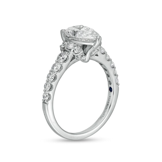 Previously Owned - Vera Wang Love Collection 2-1/4 CT. T.w. Lab-Grown Diamond Collar Engagement Ring in 14K White Gold