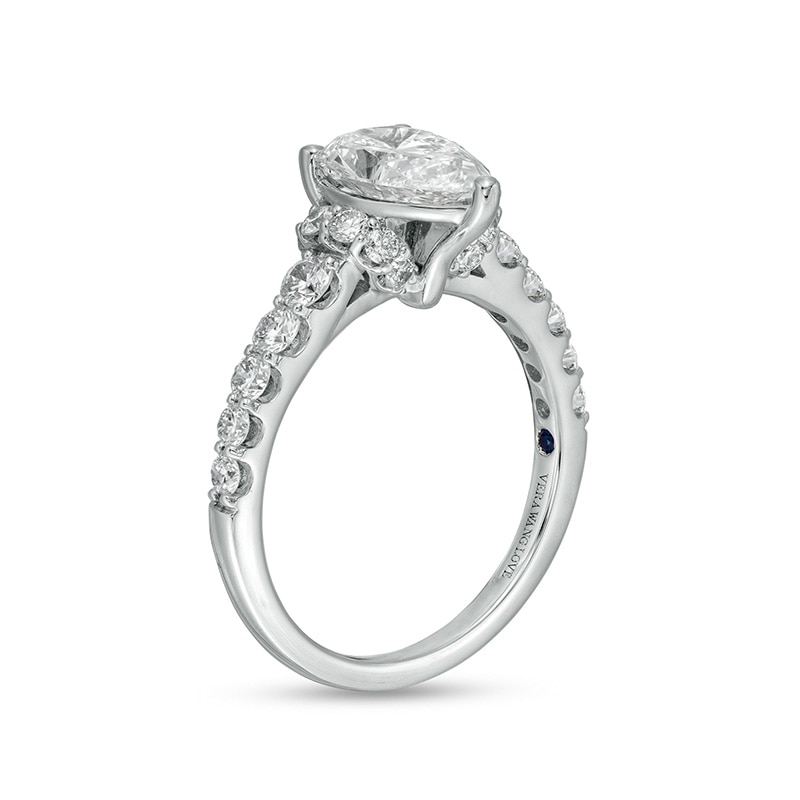 Main Image 3 of Previously Owned - Vera Wang Love Collection 2-1/4 CT. T.W. Lab-Grown Diamond Collar Engagement Ring in 14K White Gold
