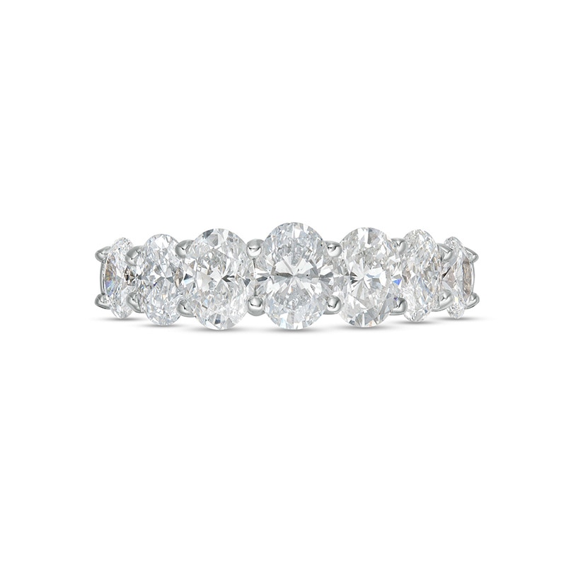 Main Image 4 of Previously Owned - Vera Wang Love Collection 2 CT. T.W. Lab-Grown Diamond Seven Stone Band in 14K White Gold